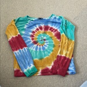 PJ SALVAGE Colorful Tie-Dye Long Sleeve Shirt